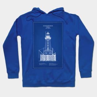 Stannard Rock Lighthouse - Michigan - AD Hoodie